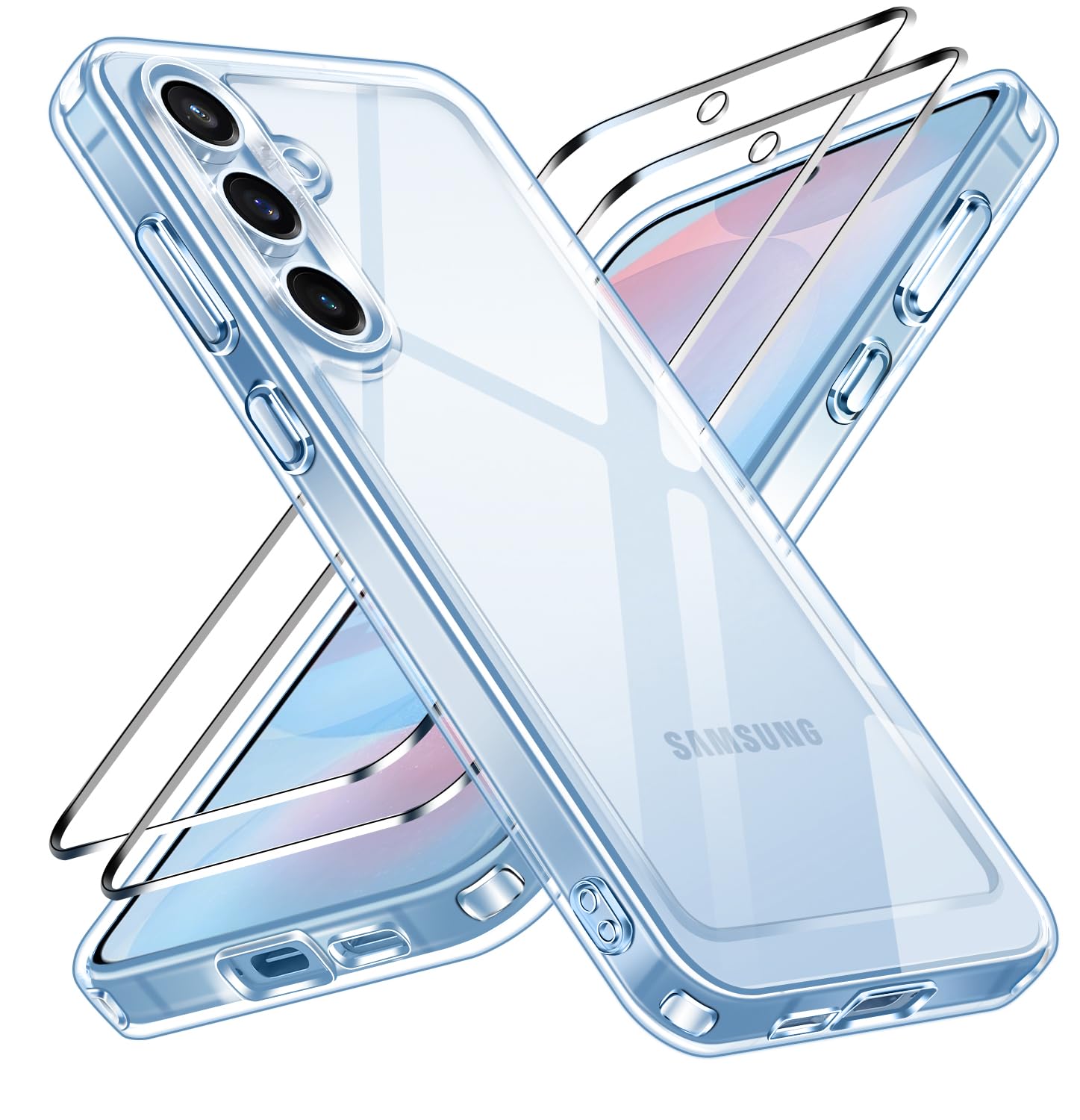 ivoler Anti-Jaunissement HD Clair Coque pour Samsung Galaxy S24 FE 5G (Pas pour 