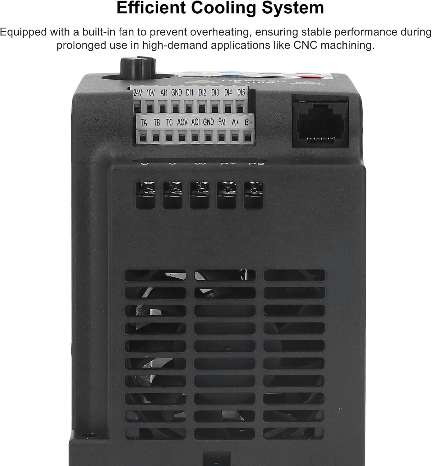 0–400 Hz High Torque Mini Vector Control VFD for Desktop CNC Machine Spindle Motor, with Remote Keypad, Programmable Speed Control, RS485, Modbus, PID and PLC (0.75kW 1HP / 4A)