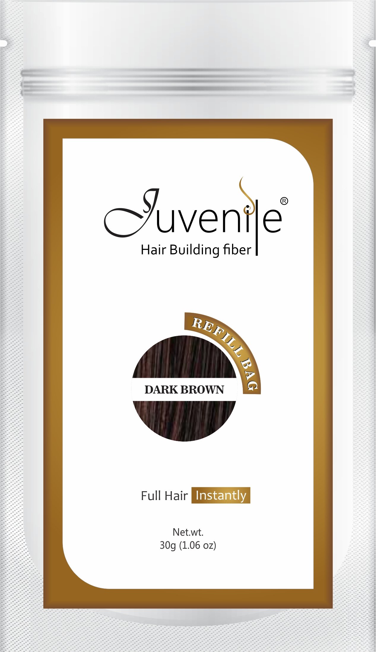 Juvenile Hair Fiber Refill Bag (Dark Bown, 30 Gram)-picture-43