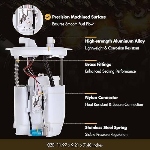 Vista 116 de OCPTY Reemplazo del conjunto de la bomba de combustible eléctrica para Ford Expedition 2018-2020 V6 3.5L, para Lincoln Navigator 2018-2019 V6 3.5L