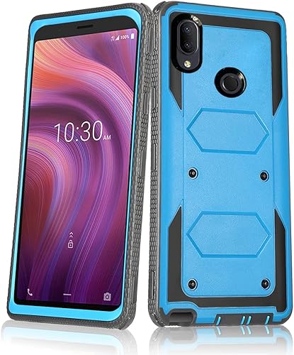 Asuwish Funda de teléfono para Alcatel 3V 2019, híbrida, resistente, a prueba de golpes, a prueba de caídas, cuerpo completo, protección de cuerpo