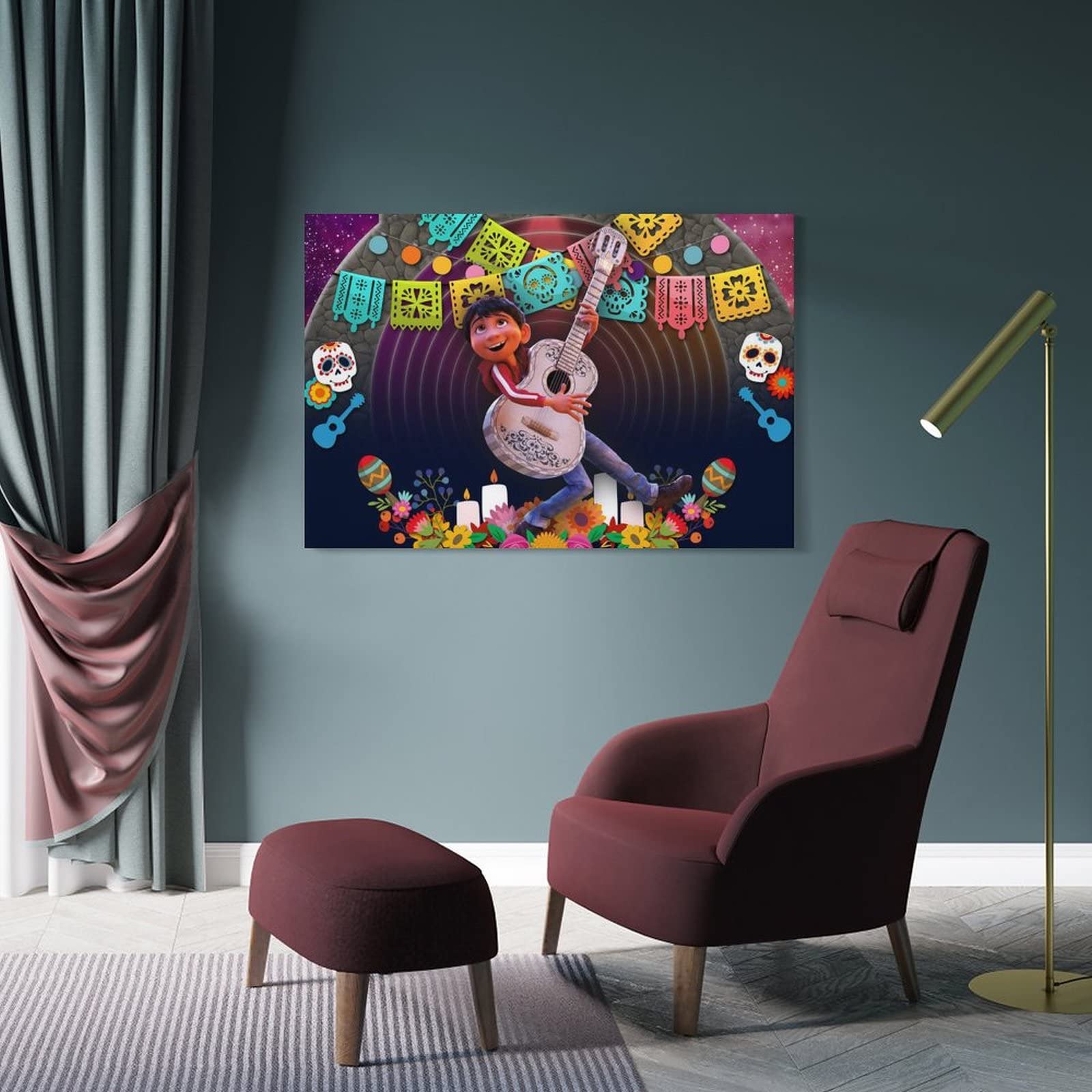 Poster Toile Coco - Décoration Murale 30x45 Cm, Impression Haute Qualité, Toile Résistante - Pour Salon, Chambre, Bureau - 9