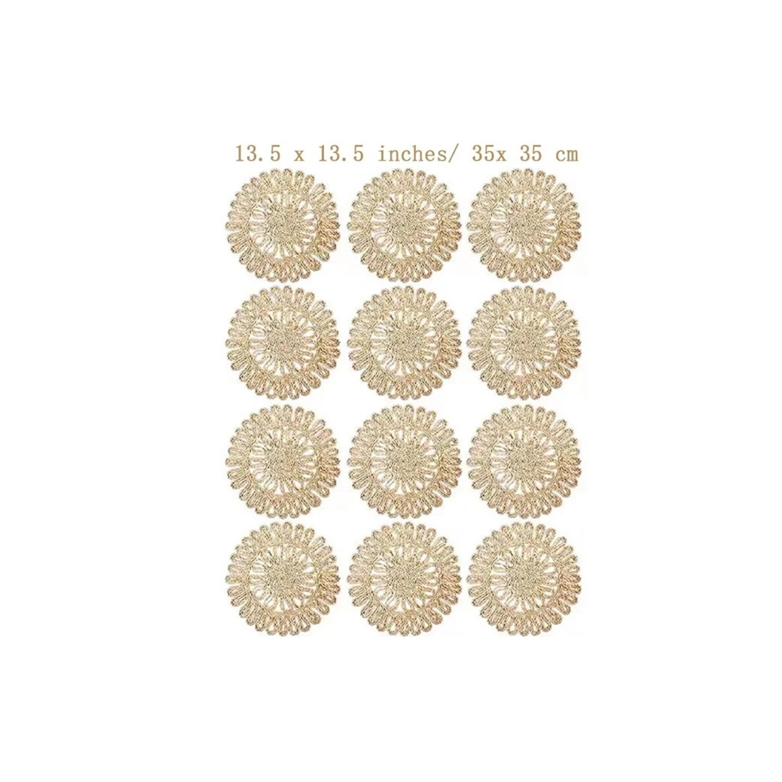 12 à 4 Sets de Table tissés individuels(12 Pieces)