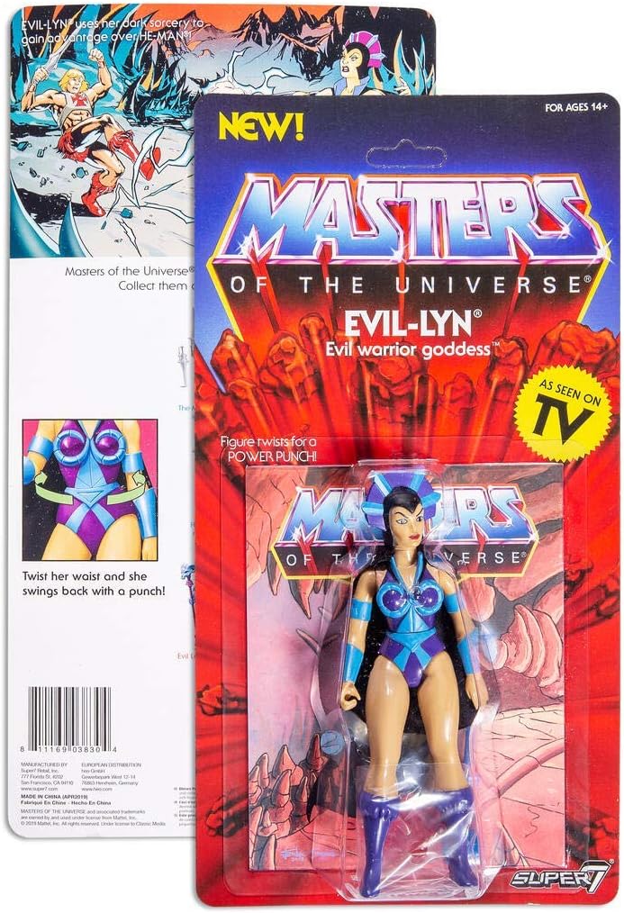 Super7 Masters of The Universe Vintage Wave 4 Collction Evil-Lyn Action Figure
