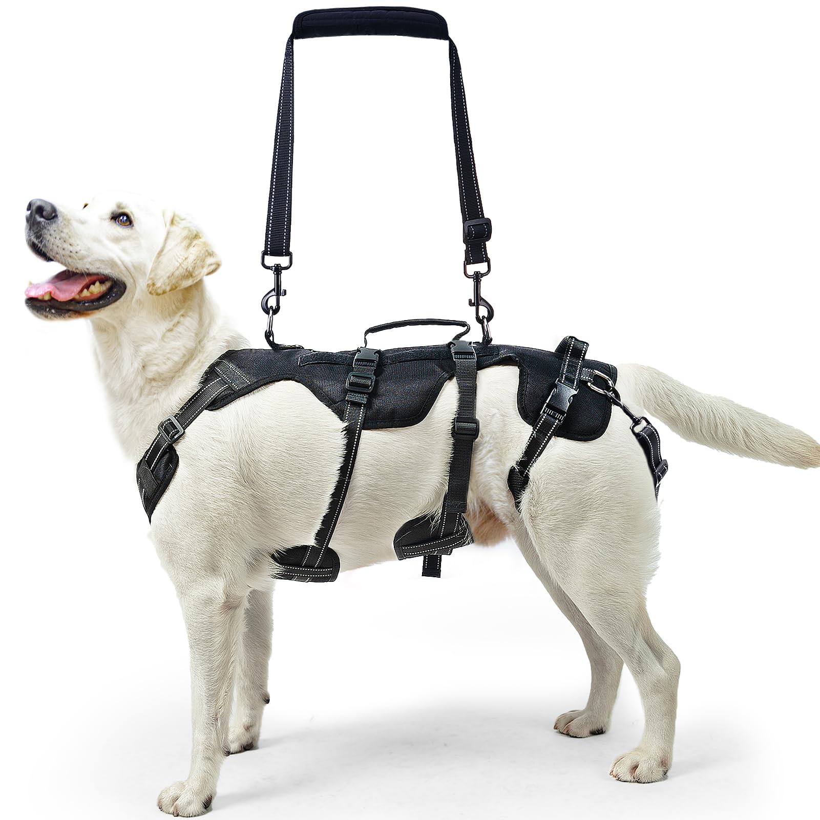 PUPTECK Dog Lift Harness for Medium Large Sized Dog, Rehabilitation Sling for Hind Leg Support, Multifunctional Mobility Assistance Harness for Old,