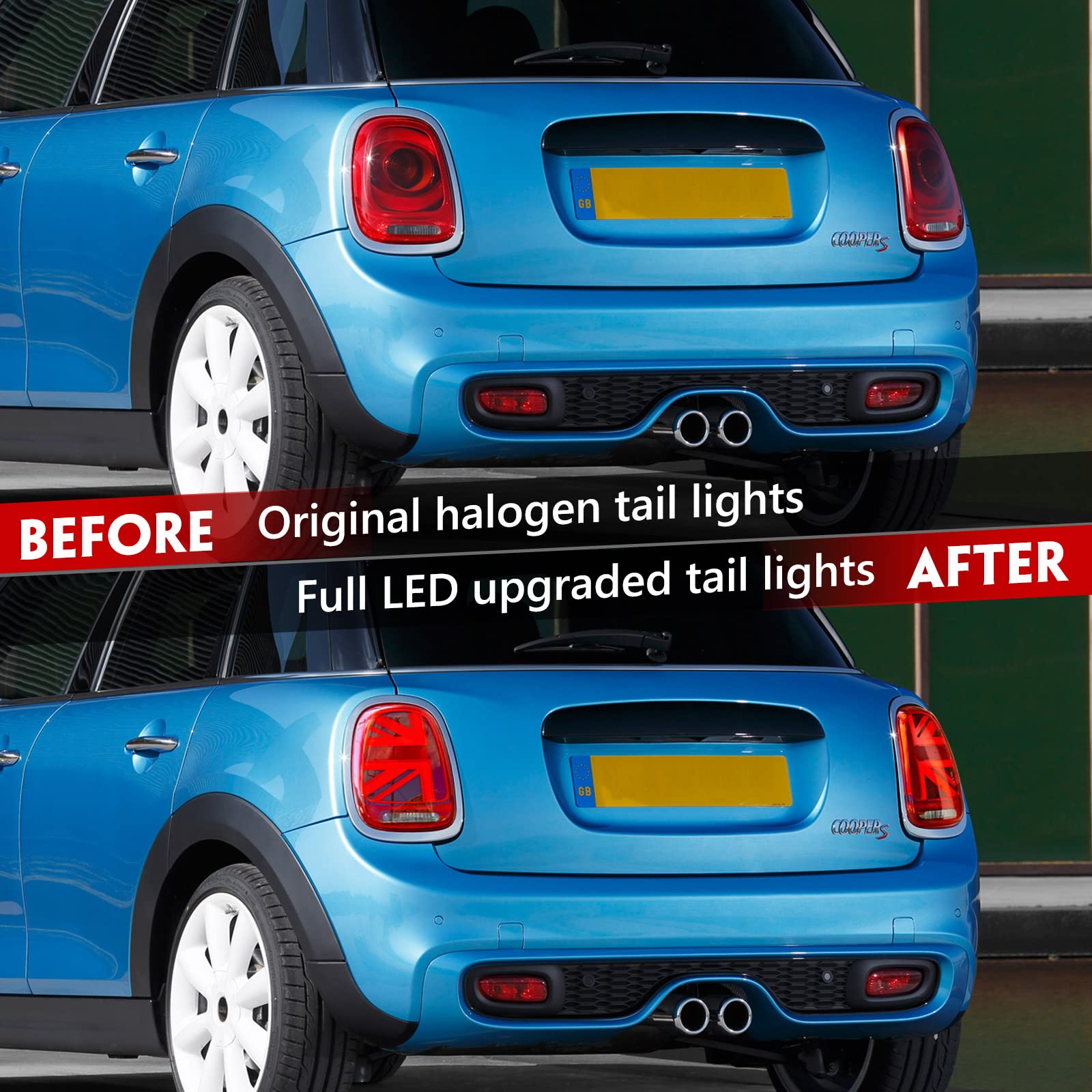 Huray Full LED Tail Lights Assembly Fit for Mini Cooper F55 F56