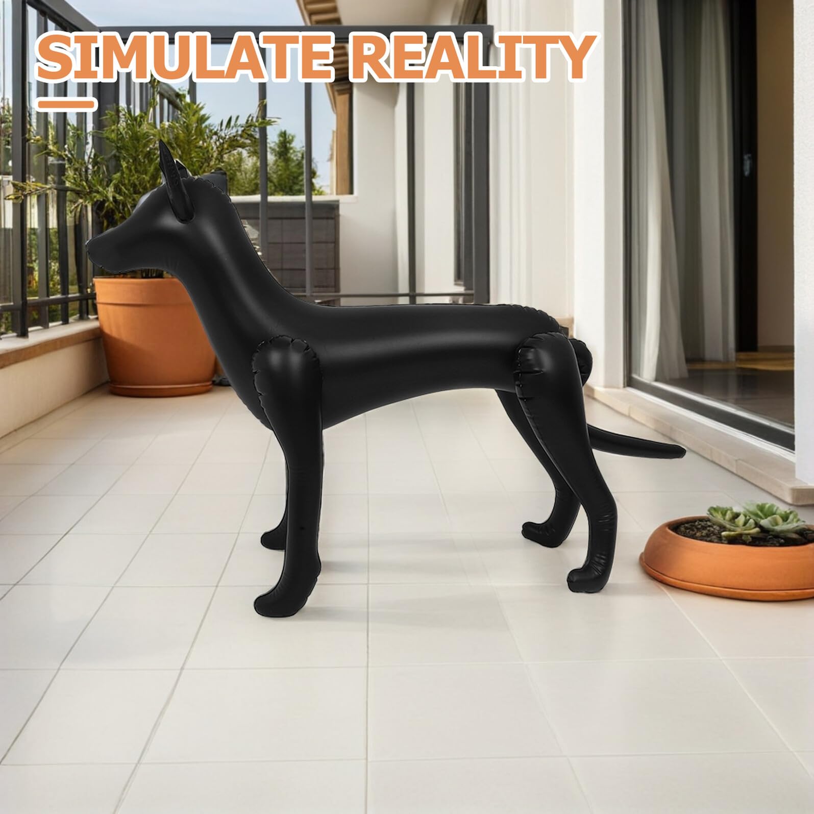 Mobestech Manichino Gonfiabile per Cani 2 Pezzi in PVC Nero 018Mm Espositore per Modelli di Cani e Abbigliamento per Animali Domestici Leggero e Portatile per Negozi Feste e Vetrine