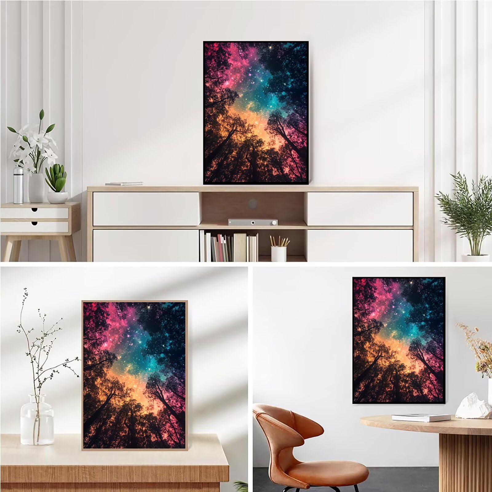 Diamond Painting Kit Completo, Diamond Painting Paesaggio, 5D Pittura Diamante Kit Manualidades Adultos DIY Diamantini Crystal Art Disegni Ricamo a Punto Croce Artigianale, 90x120cm Foresta j0-654