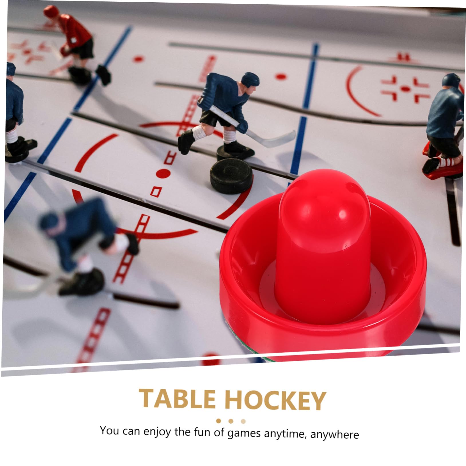 Set di 3 racchette da hockey e racchette per uso domestico, hockey su ghiaccio, cursore da tavolo per hockey su ghiaccio, in plastica, divertente hockey