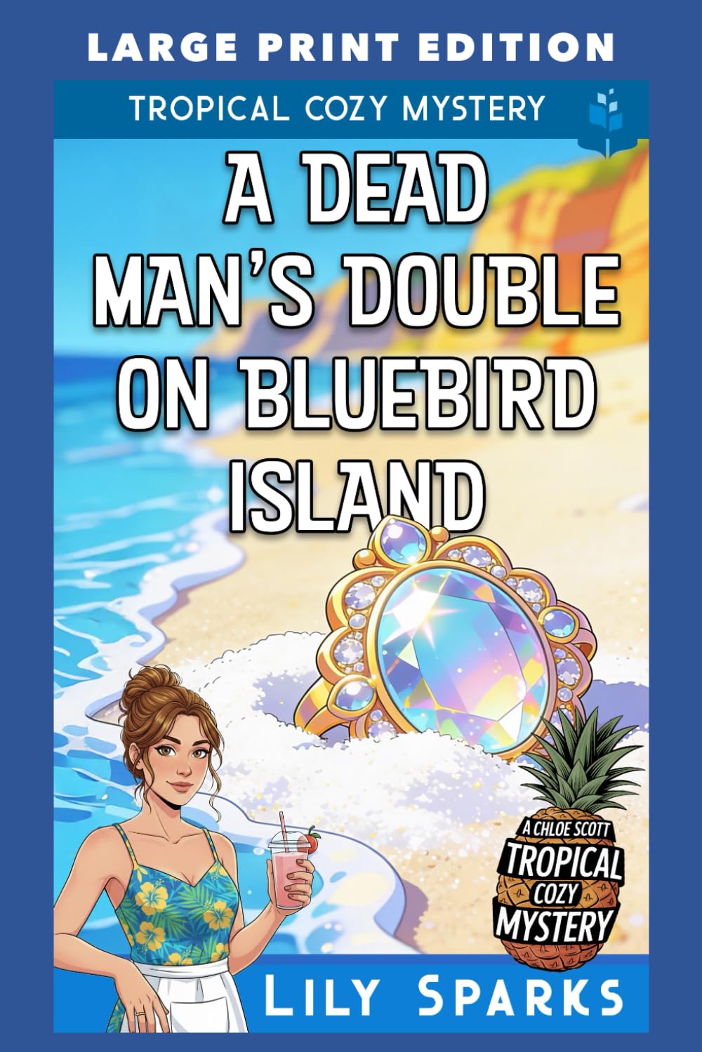 A Dead Man's Double on Bluebird Island: LARGE PRINT EDITION (A Chloe Scott Tropical Cozy Mystery LARGE PRINT)