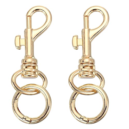 PATIKIL 3.15" Swivel Eye Bolt Snap Hooks with Key Rings,
