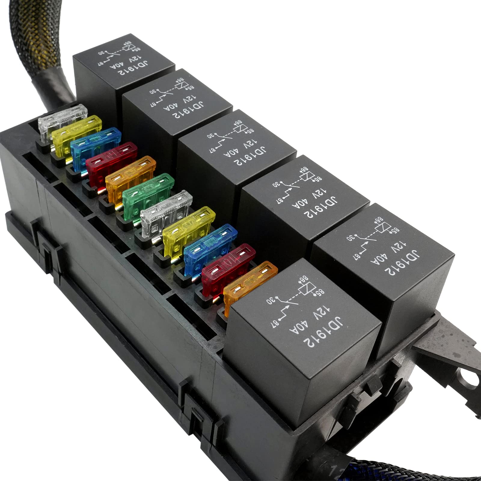 Amazon.co.jp: ヒューズとリレーボックスブロック 12V 自動車 配線済み