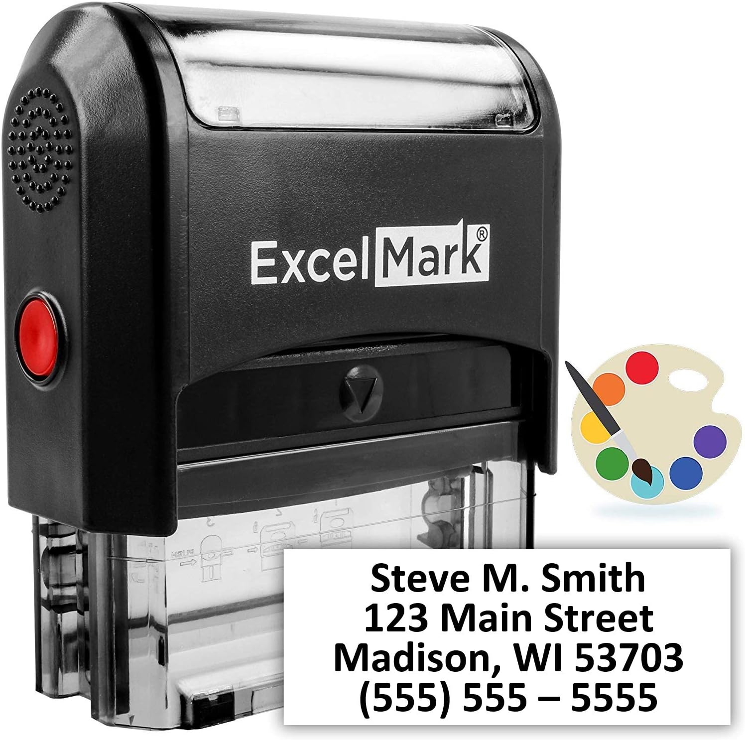ExcelMark Custom Stamp with Large Font Up to 4 Lines