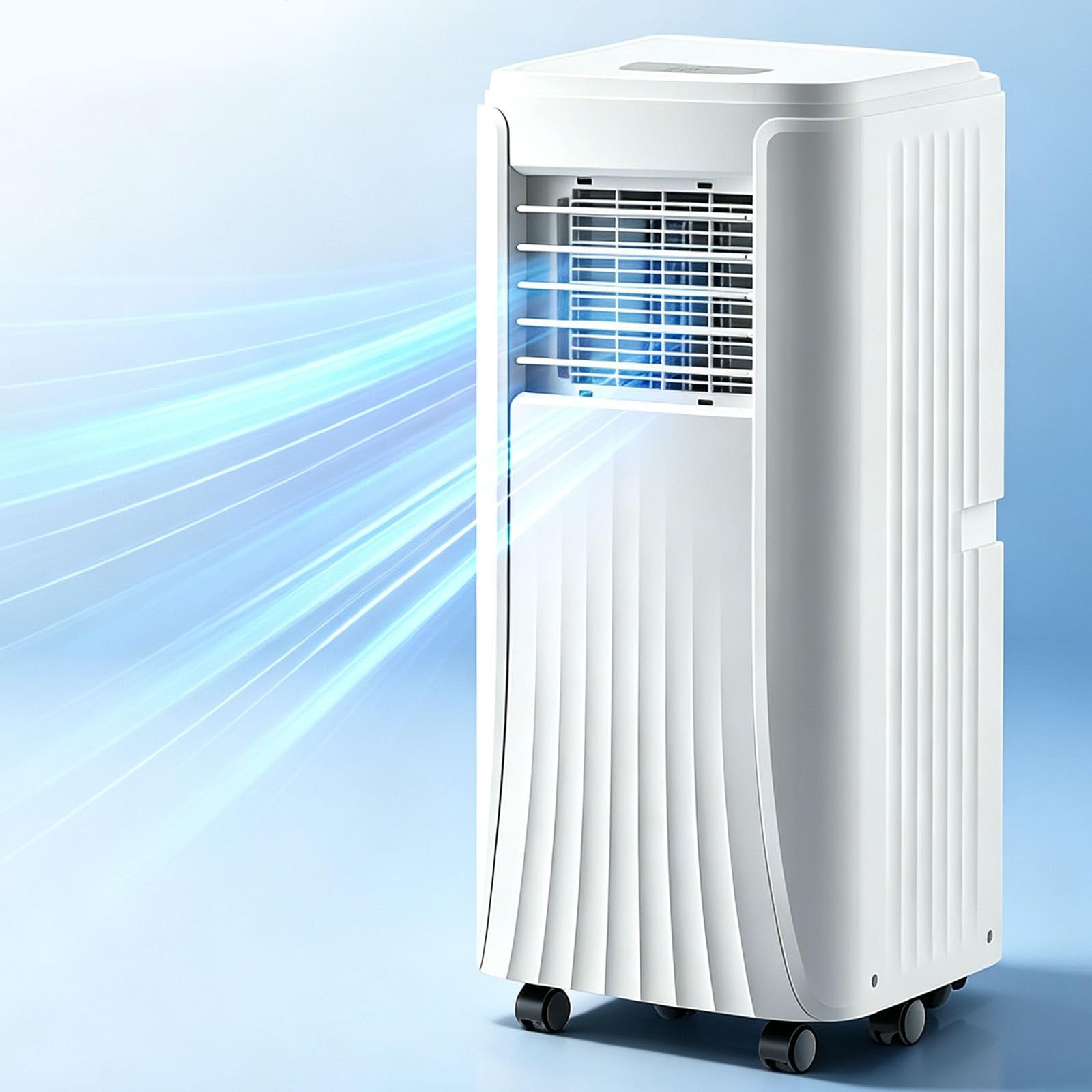 LJCSSD 3-in-1 Portable Air Conditioner (10,000 BTU/12,000 BTU) with 24-Hour Timer and Window Vent Kit – Powerful Mobile AC Unit for Home and Office (30m²) 10000BTU