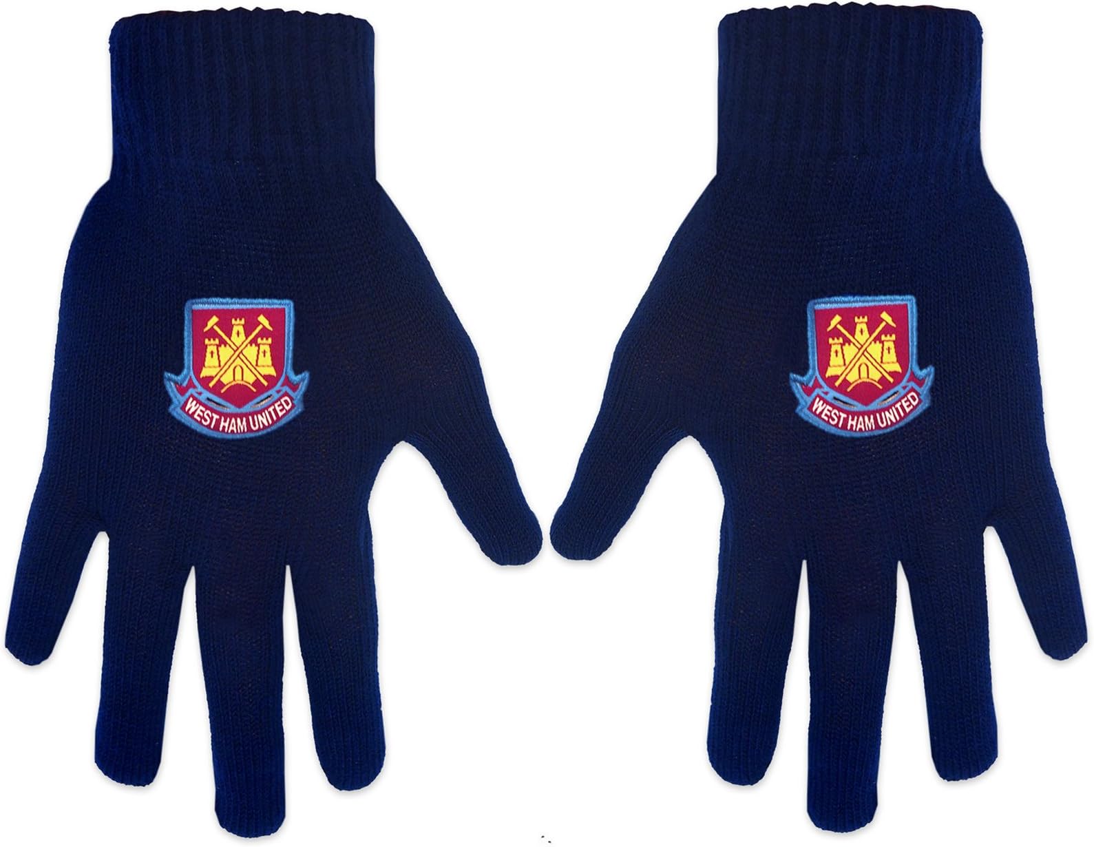 West Ham Knitted Football Gloves