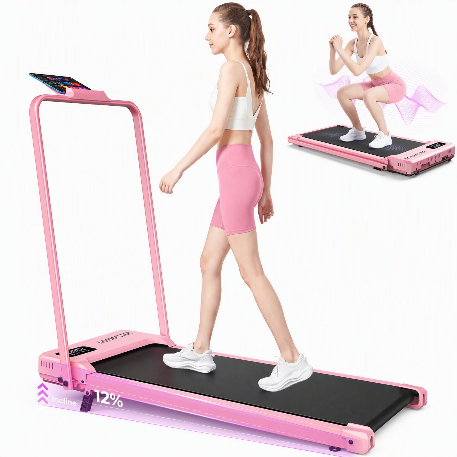 ANCHEER Walking Pad with Vibration Plate