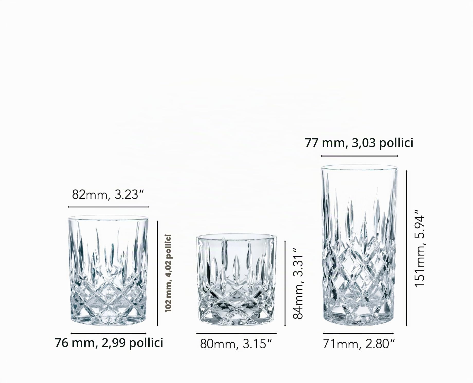 Nachtmann 101764 Noblesse - Set di tazze, 18 pezzi