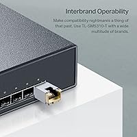 Vista 6 de TP-Link TL-SM5310-T Módulo SFP+ RJ45 10GBase-T Transceptor SFP+ de cobre 10G SFP+ a Ethernet Plug and Play Enchufable en caliente
