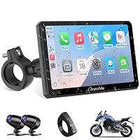Carpuride W712D Moto Carplay Schermo con HD 1080P Dash Cam Doppia Fotocamera
