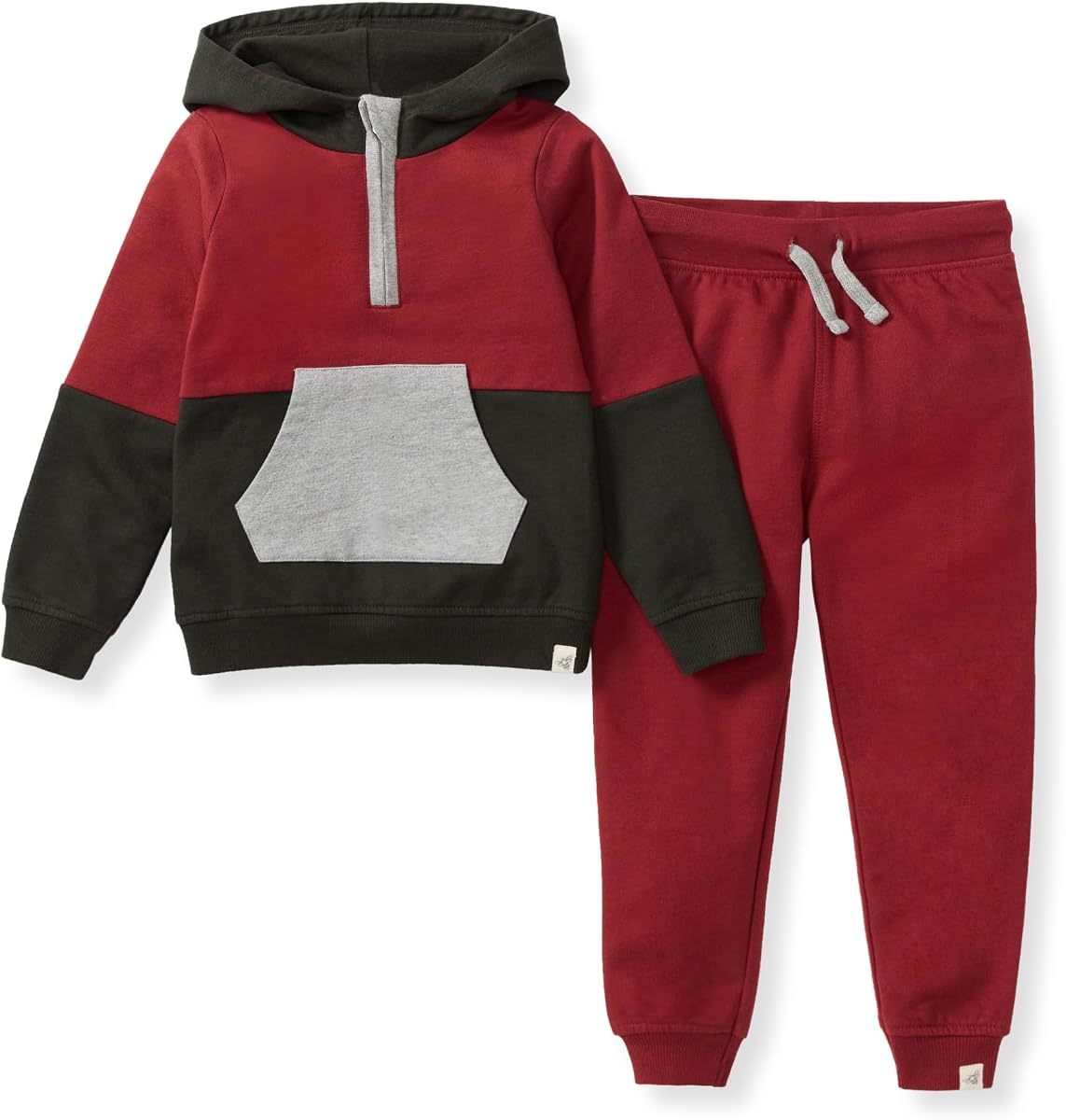 Conjunto de sudadera con capucha y pantalón para bebé niño, conjunto de conjunto superior e inferior, 100% algodón orgánico