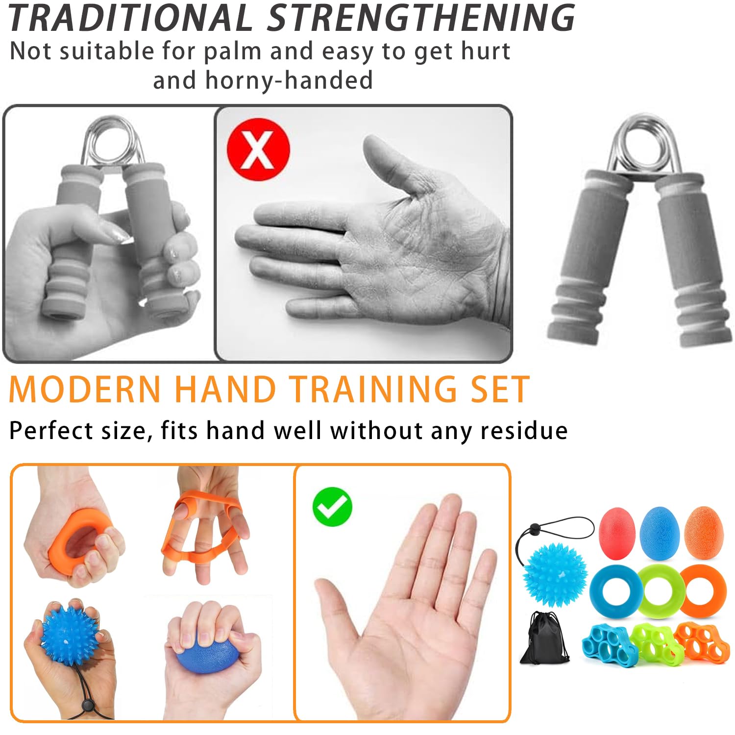 Hand Grip Versterking Vinger Oefenaar Power Training Bal voor Patiënt