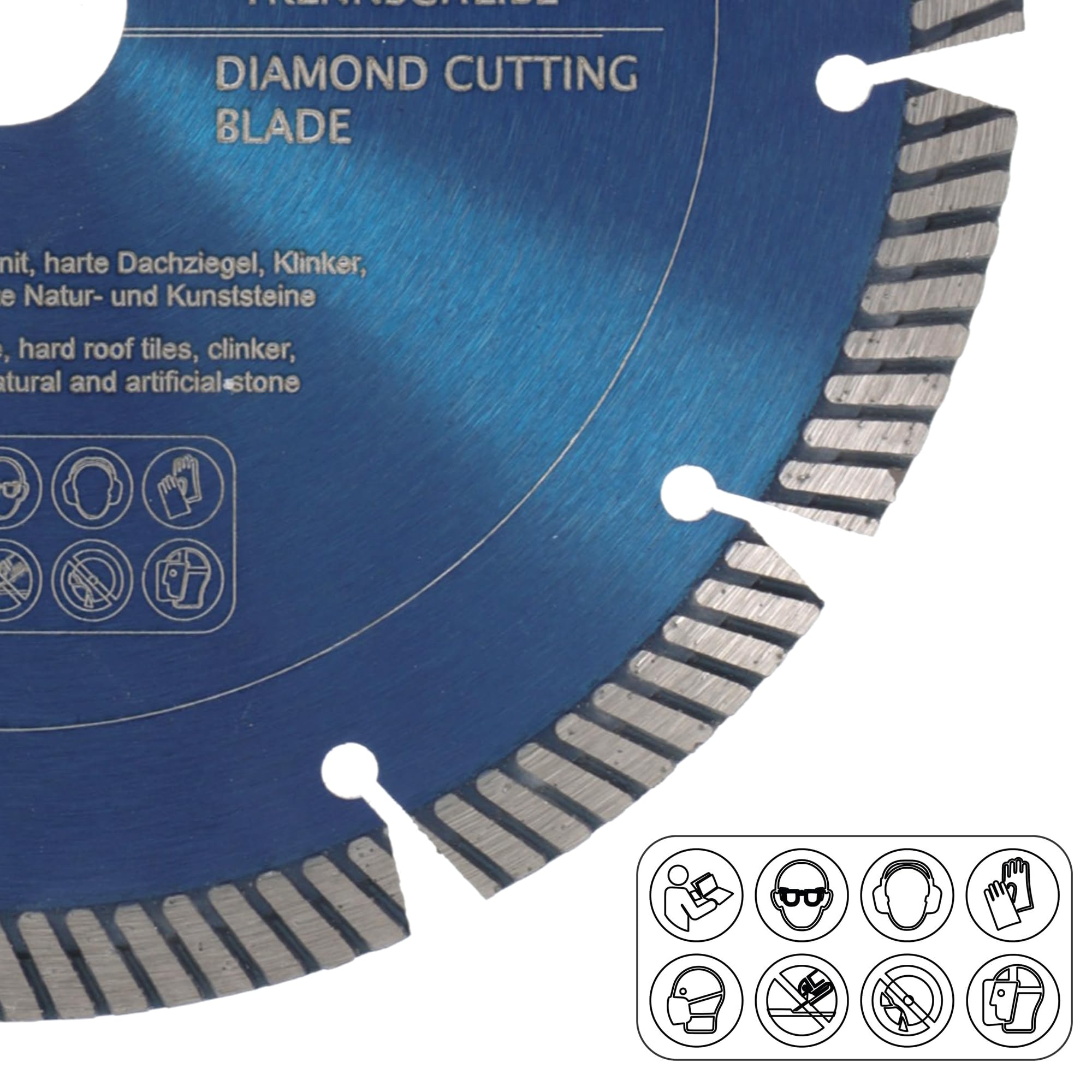 PRODIAMANT Fastcut Disco da taglio diamantato ad alta velocità 180 mm x 22,23 mm per materiali da costruzione molto duri come la pietra arenaria calcarea