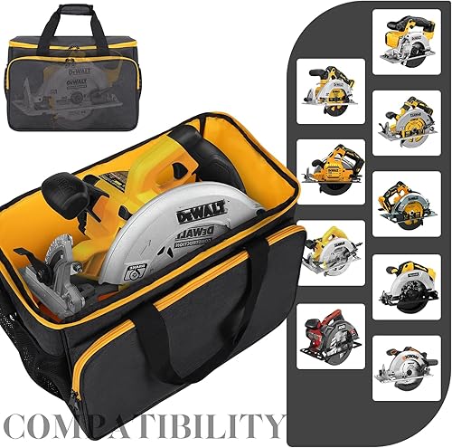 Miniatura 6 de Bolsa de transporte para sierra circular DEWALT 20V MAX DCS391B/DCS565B, estuche de almacenamiento para sierra circular DEWALT 20V MAX