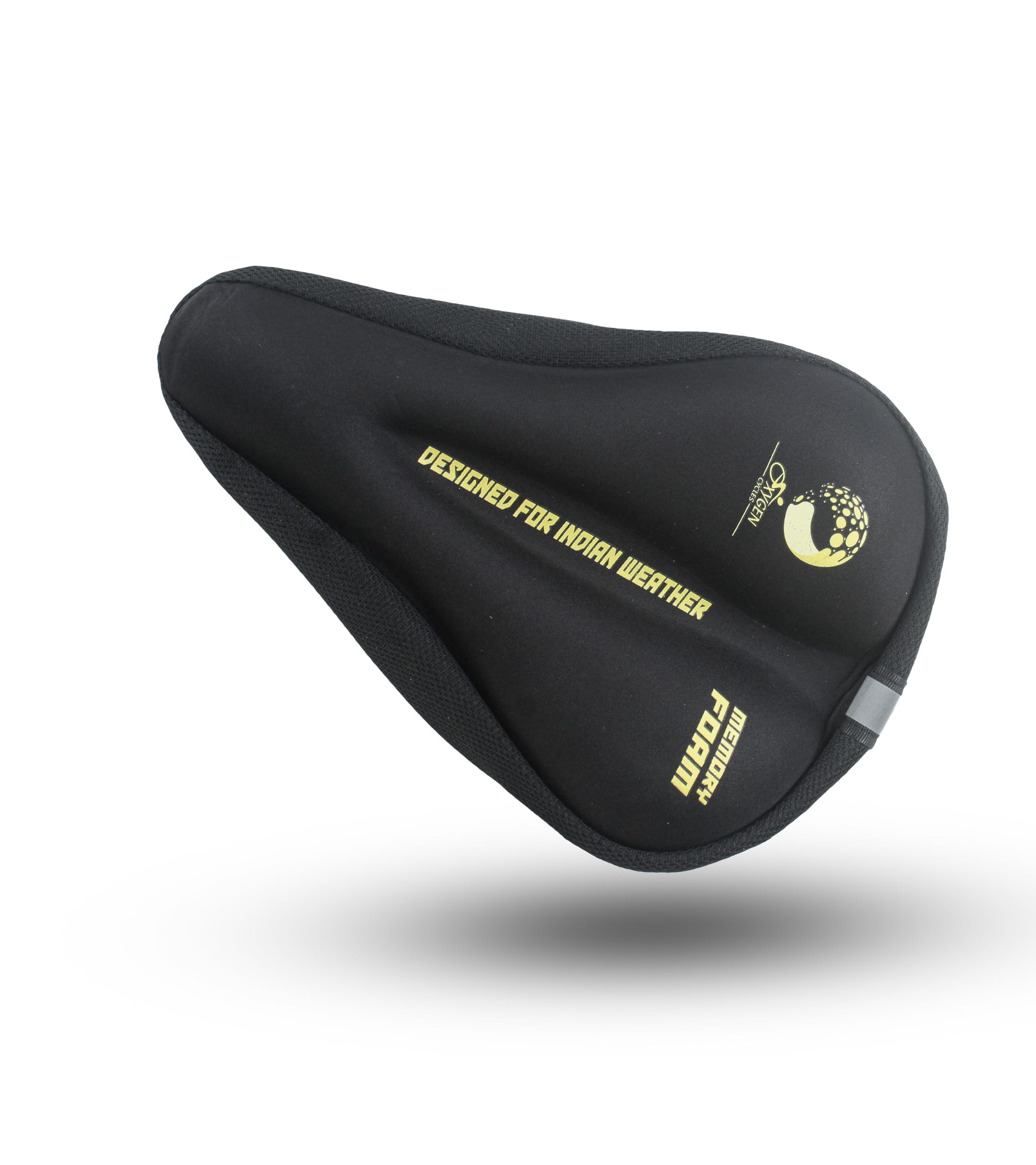 OXYGEN Memory Foam Bicycle Seat Cover – 11 x 7.1 Inch Padded, Ergonomic, Anti-Slip, Breathable Cushion for Comfort & Shock Absorption-image-4