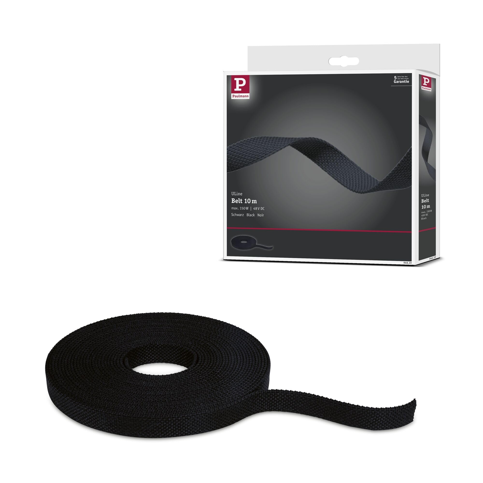 Paulmann 94619 ULine Belt 10m Dacron Textil Copper Black