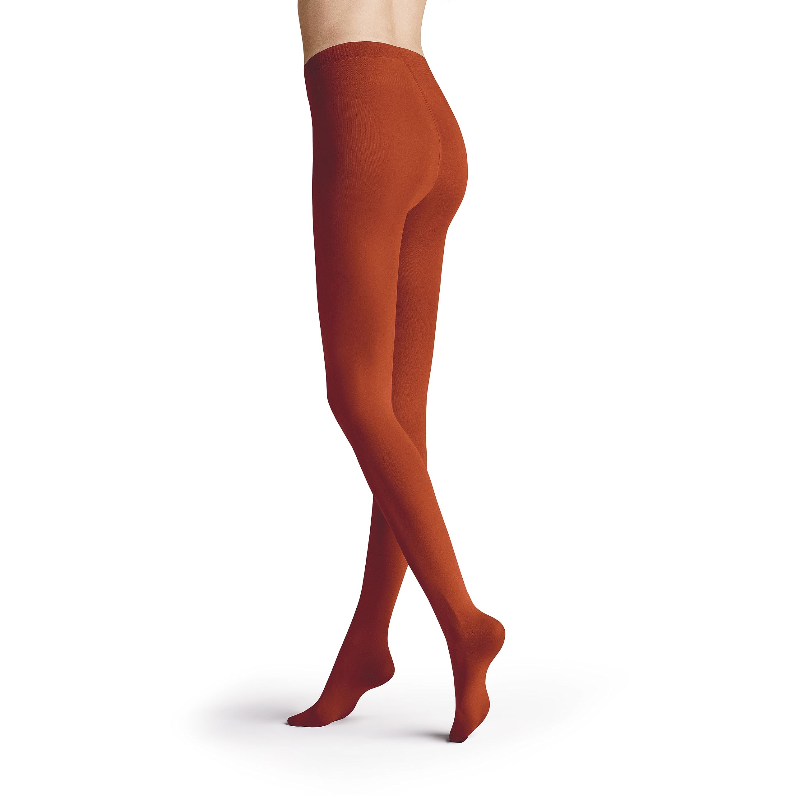 Hudson Women's Rust Red Tights Micro 50 Semi Opaque 50 Denier, 0870, 38-40