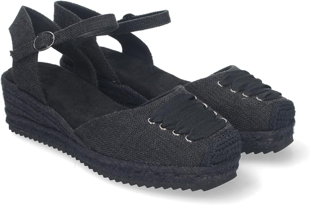 Shoes&blues.es - Sandales Berceau En Jute Pour Femme - Fermées, Ornements Brillants