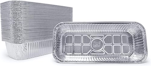 Paquete de 35 bandejas de goteo compatibles con Weber Grills 6498 Smokefire l Summit l Genesis II - Forro de papel de aluminio resistente