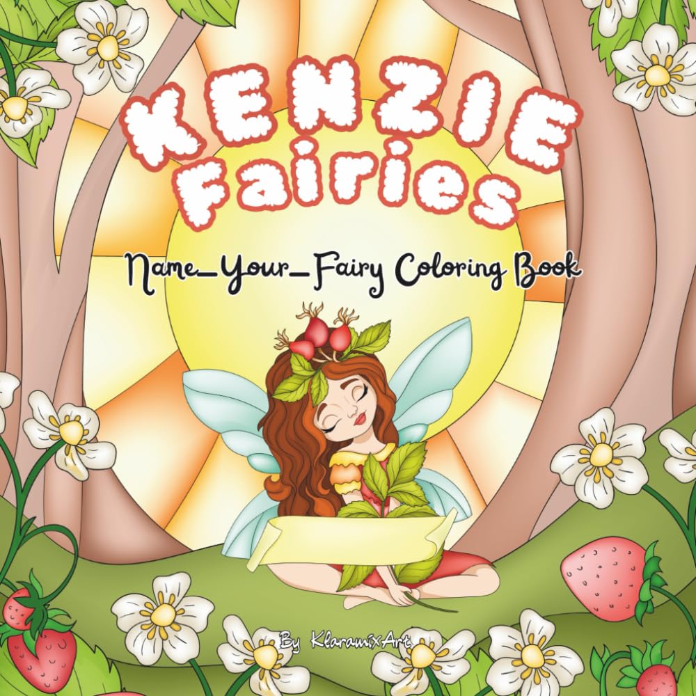 KENZIE Fairies: Name-your-Fairy Coloring Book