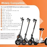 ZIMAOER Univerzális Elektromos Roller Töltő 48V 54.6V 2A - 6 Csatlakozóval E-Roller, E-Bike és Hoverboard Akkumulátorokhoz - EU Adapter 4