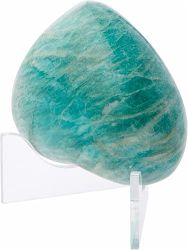 Miniatura 2 de Plymor Caballete de exhibición curvo de perfil bajo de acrílico transparente para geoda, mineral o grupo de cristal, 0.875 pulgadas de alto x 2