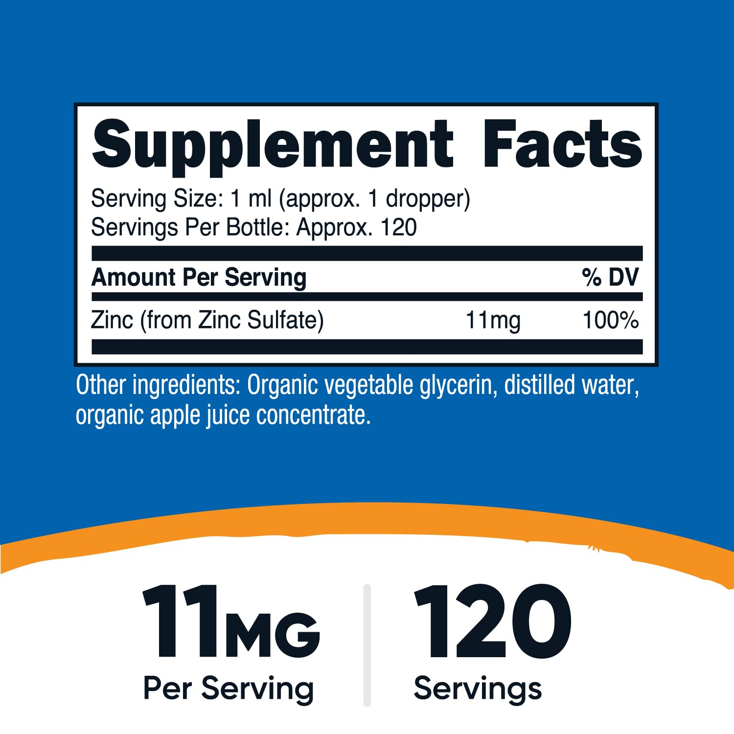 Nutricost Organic Ionic Zinc Drops (11mg) 4 fl oz, 120 Servings, Non-GMO — Amazon image 2