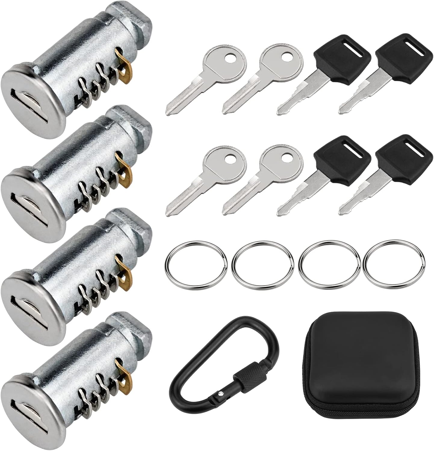 Lock Cores for Thule, 4 Pack One Key System Lock Cylinder