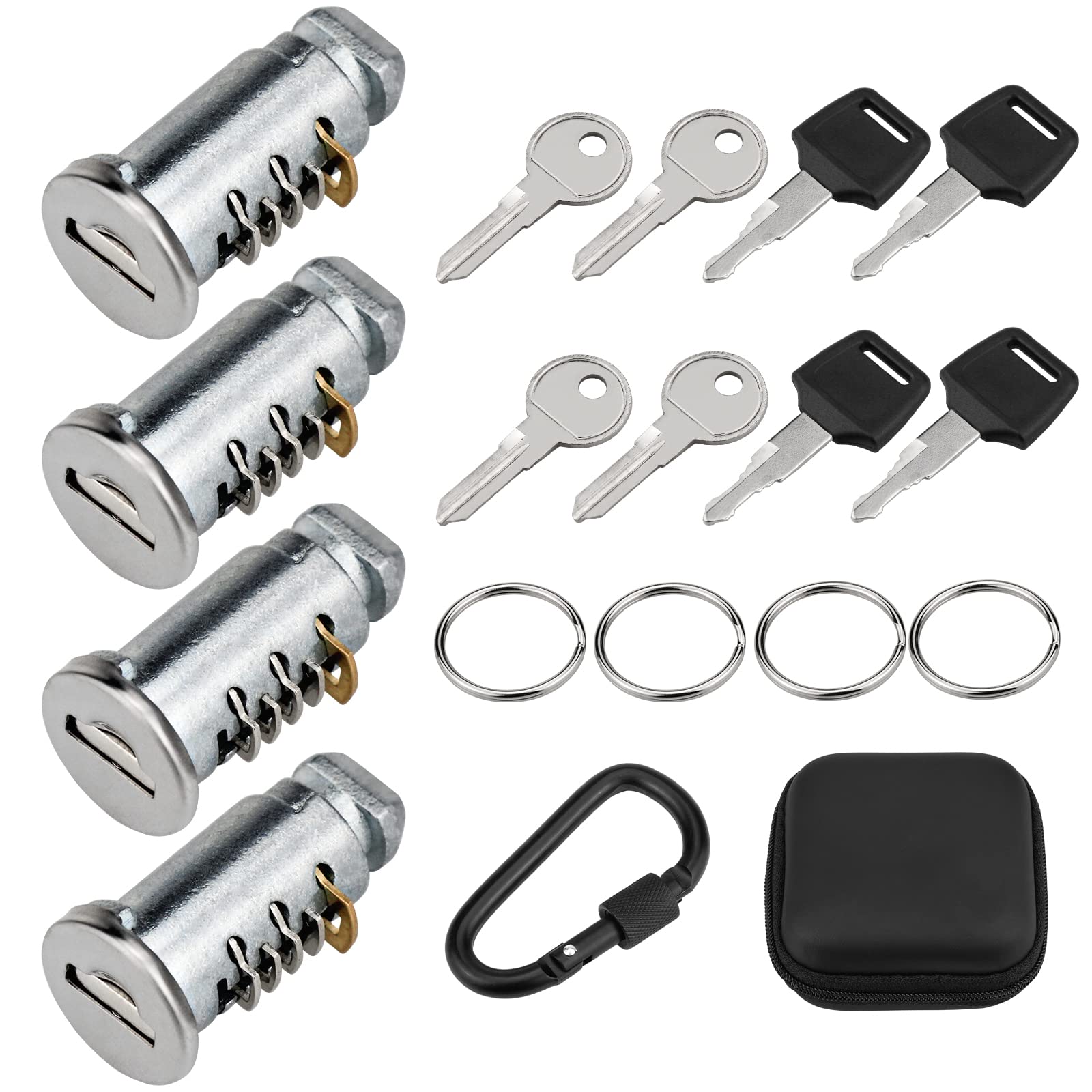 Lock Cores for Thule, 2 Pack One Key System Replacement Lock Cylinders Compatible with Thule Car Roof Racks and Any Thule Products with Lock Cylinders