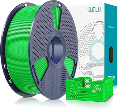 SUNLU Upgrade PLA+2.0 3D Printer Filament, High Speed PLA Plus Filament 1.75mm, 30mm/s - 600mm/s Print Range, Tougher and Stronger, Dimensional Accuracy +/-0.02mm, 1KG Spool2.2lbs, Green