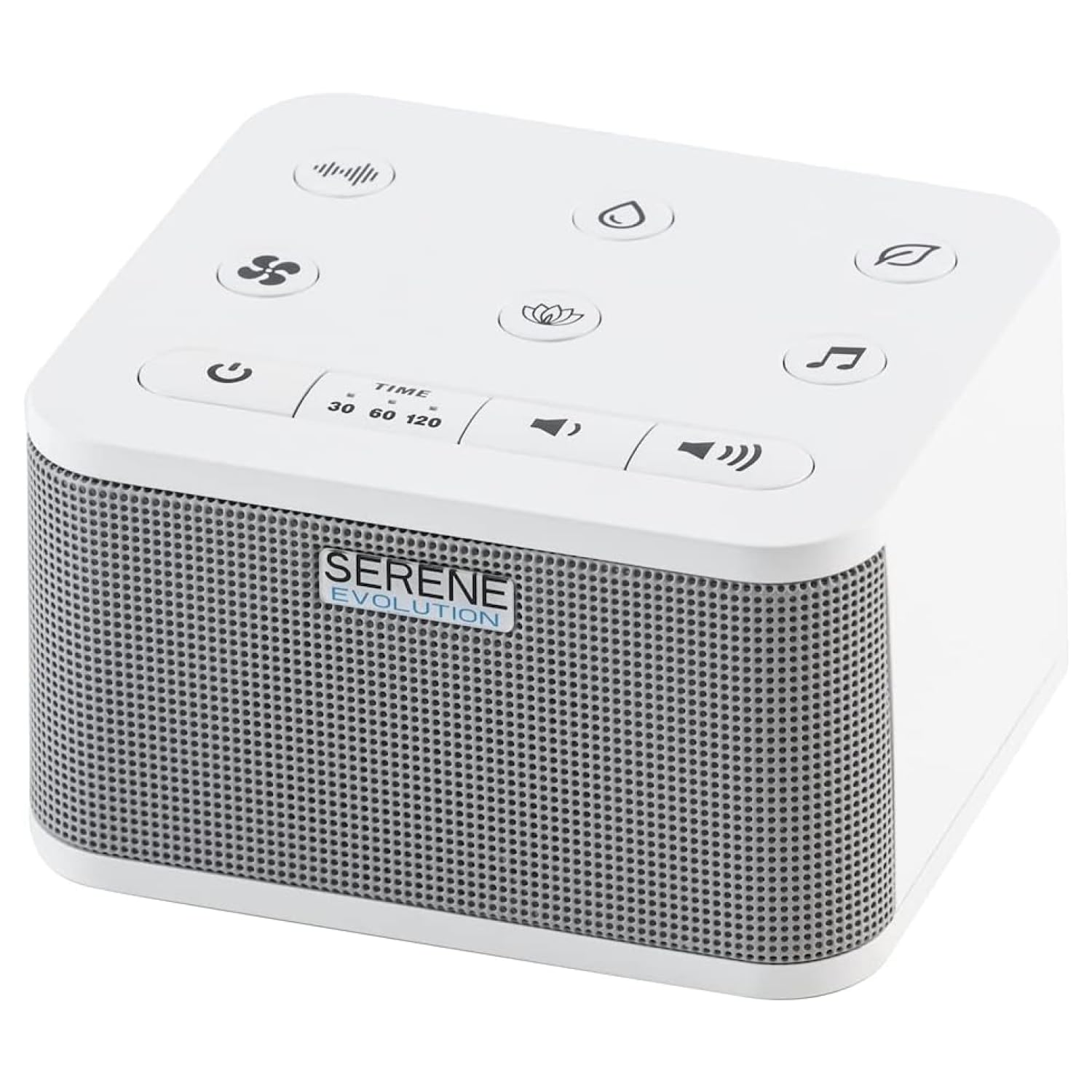 Serene Evolution 30 Sound White Noise Machine - Rain Sound Machine for Sleeping Adults, Baby - Rain Noise Machine for Sleeping Adults - Sleep Machine - Brown, Rain, Ocean, Pink Noise Machine