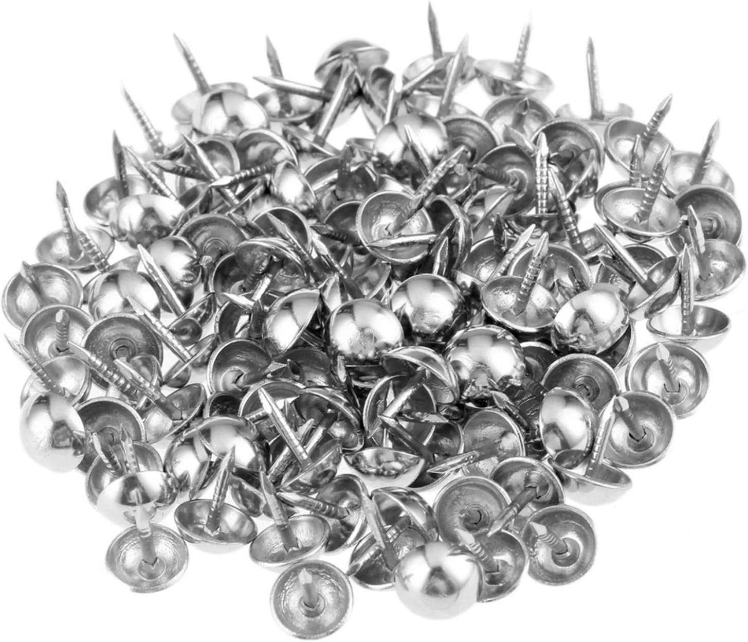 DIY Seamless Nail,Invisible Security Screws,Push Pins Thumbtack 100Pcs Silver Interior Nail Jewelry Box Sofa Furniture Nail Nail Pushpin Hardware 7x10mm Usual and Practical Fasteners