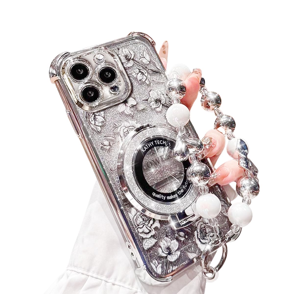 Amazon.com: Cute flower phone cases for iPhone 16 Pro Max, rose