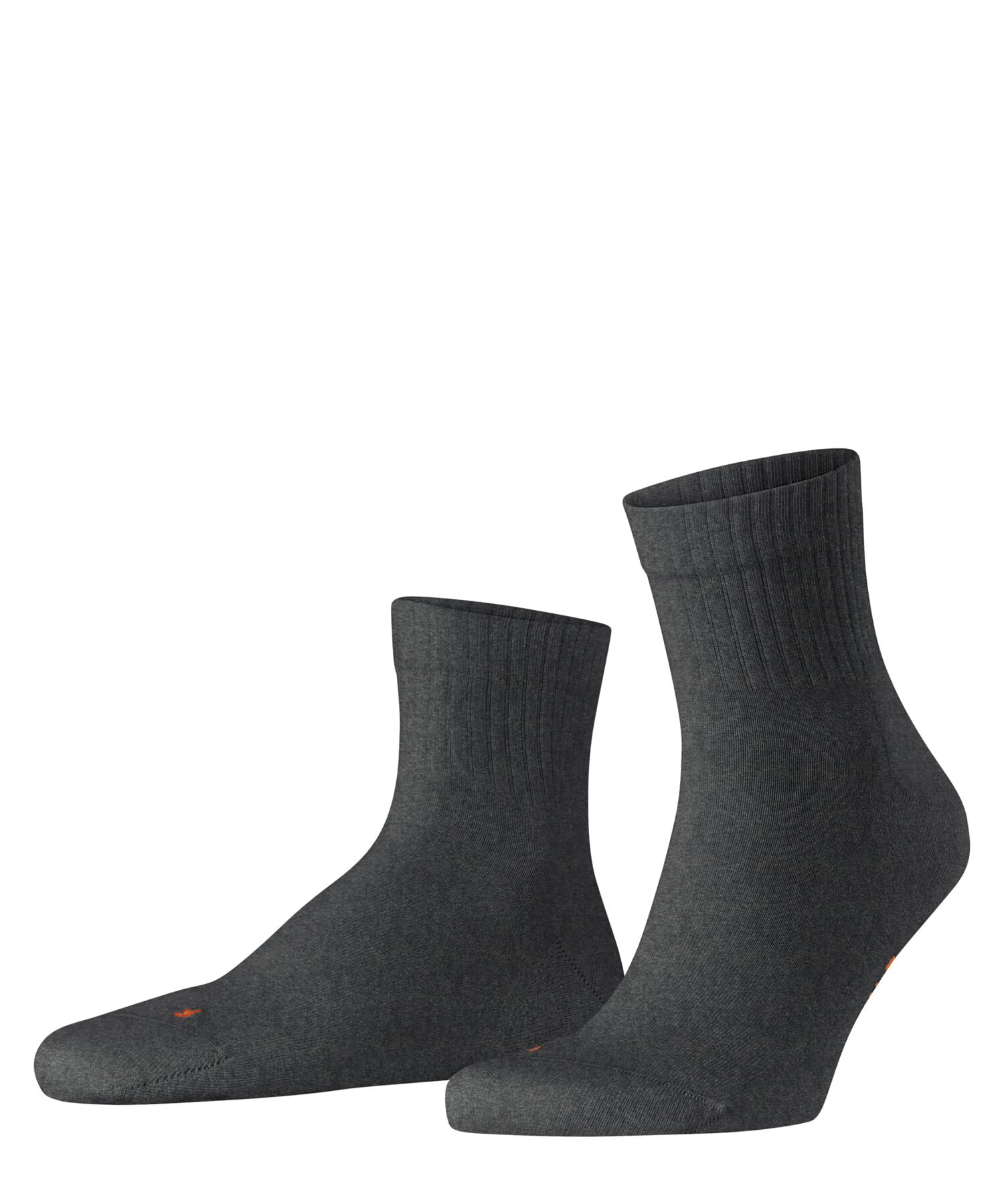 FALKE Unisex Run U Sso Cotton Plain 1 Pair Socks, Grey Dark 3970 Rib, 9.5-10.5