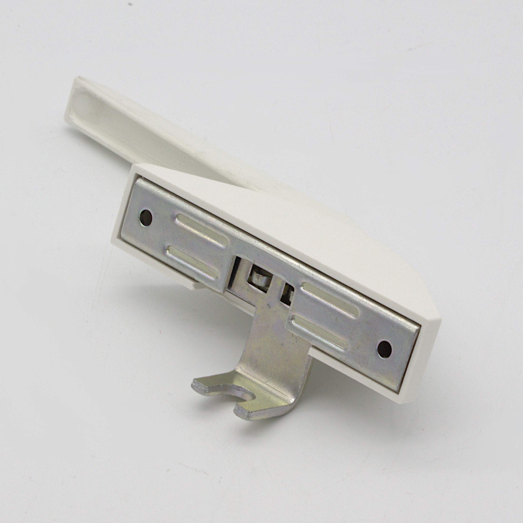 Fenstergriff DDR, klassischer Hebelgriff, Kunststoff weiß, Modell Marzahn DDR3811L - für linke Fenster