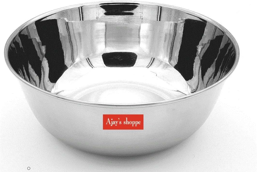 Multi-Use Stainless Steel Bowl – 1L | Ideal for Mixing, Serving, and Storing | Durable & Mirror Finish Kitchen Bowl.