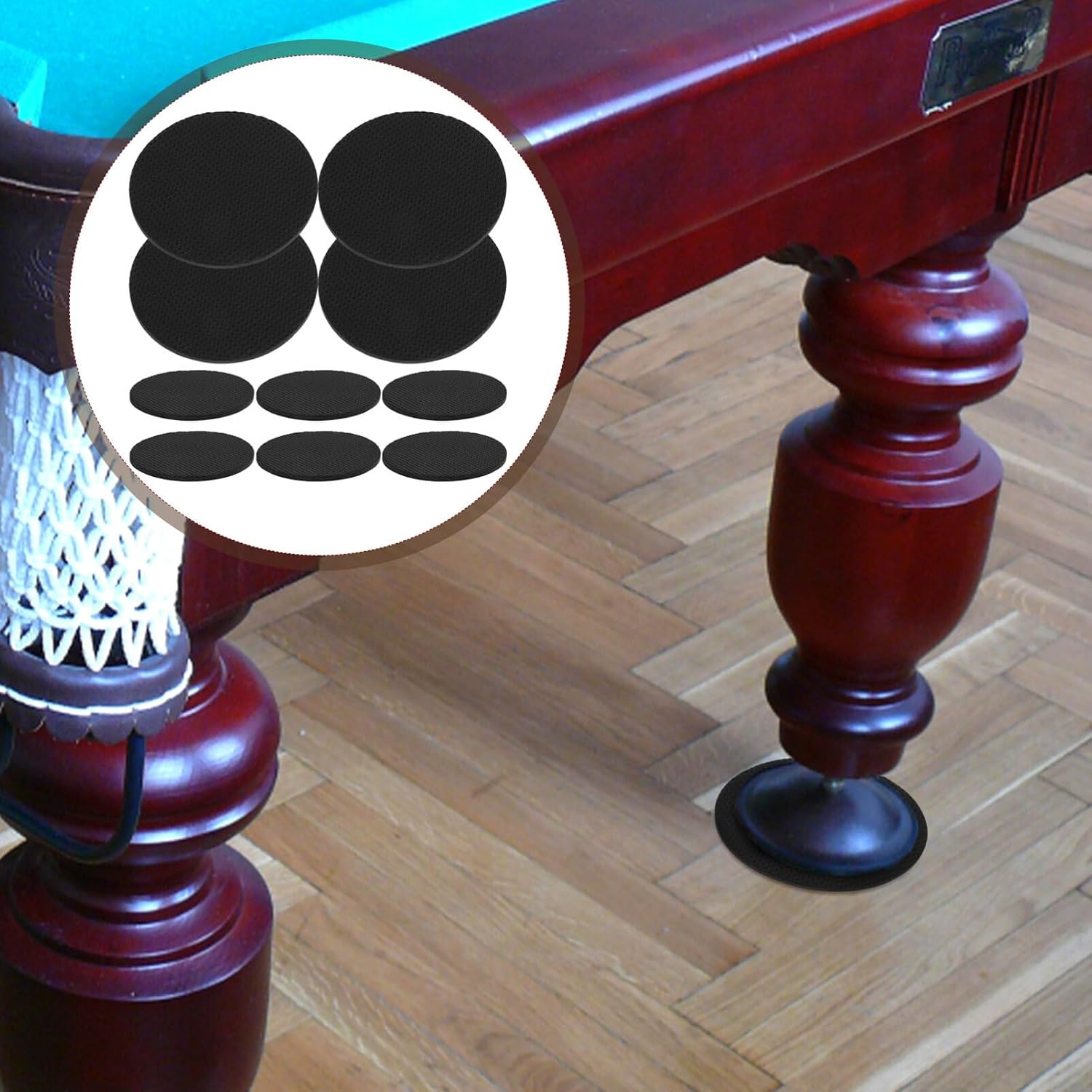 Toddmomy 10pcs Billiards Table Levelers Large Leg Levelers for Billiards Eva Mat Pool Table Feet Pads