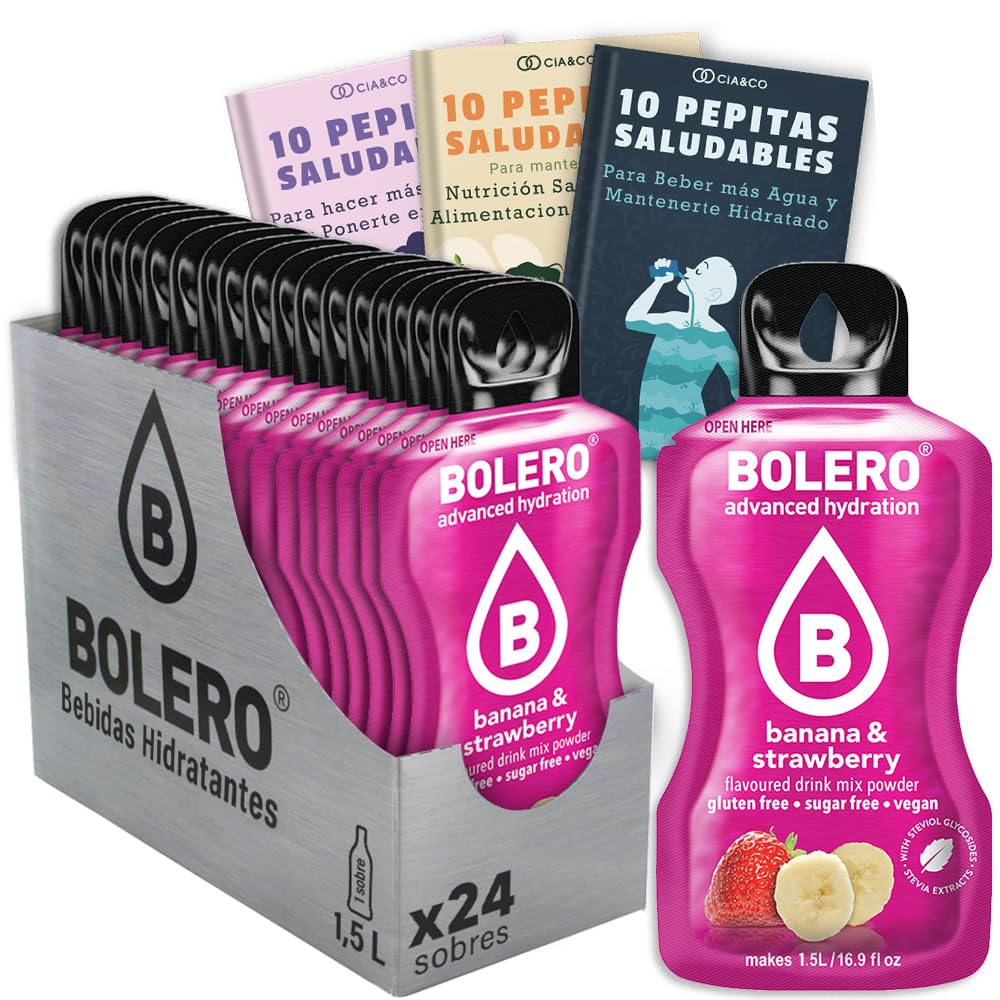 24 x Bebida Bolero COLA Hidratante Sin Azucar (24x9 grs) + 30 Pepitas Saludables para una vida más sana by Cia&Co — view 168