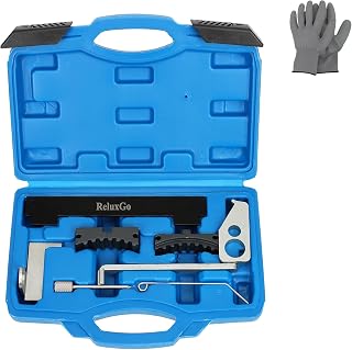 ReluxGo Camshaft Tensioning Locking Alignment Timing Belt Tool Kit for Chevy Cruze Aveo Alfa Romeo Fiat 1.4 1.6 1.8 16V EN6340 KM6340