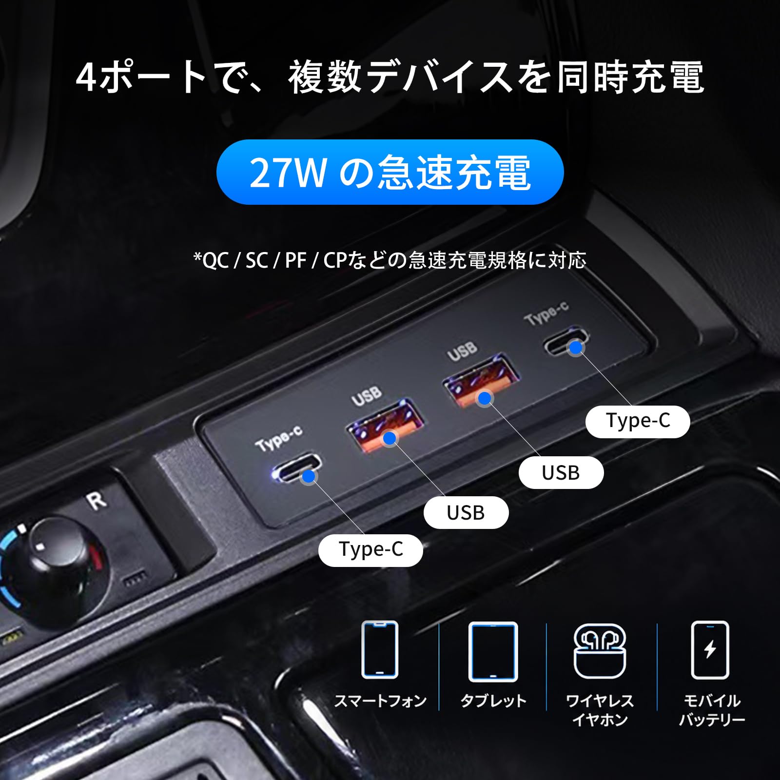 Amazon | Guranko 第三世代アルファード30系専用適合 センター