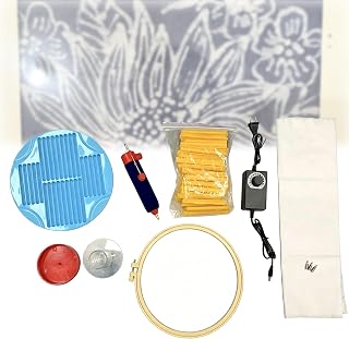 Batik Printing Pen with Adjustable Temperature, Electric Wax Dyeing Tool Kit, Suitable for Fabric Painting and Clay Art, Complete Supplies for Drawing and Crafting